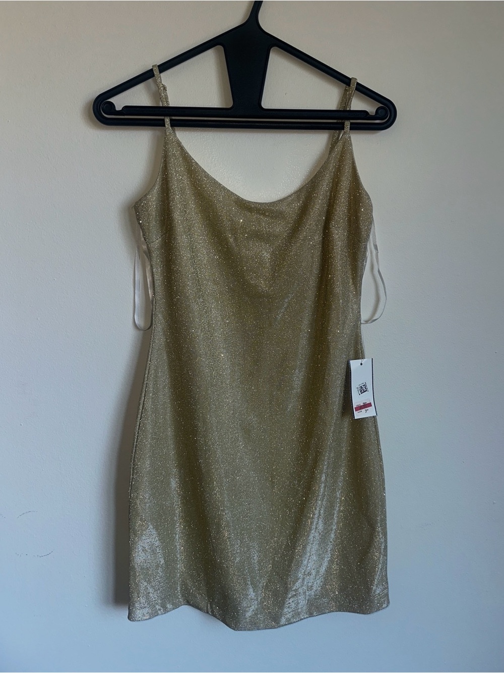 Macy's Metallic Gold Evening Slip